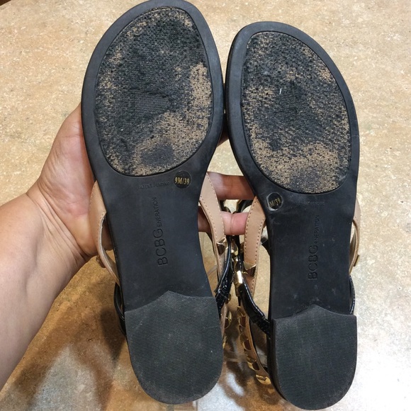 BCBGENERATION STUDDED T-STRAP SANDALS - Picture 6 of 6